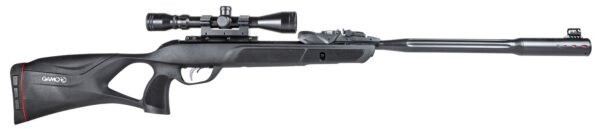 Gamo 6110063354 Swarm Fusion 10X Gen 3 Gas Piston 177 10rd Shot Black Black Fluted Steel Barrel Black Receiver Black All Weather Lightweight Thumbhole Stock Scope 3-9x40mm