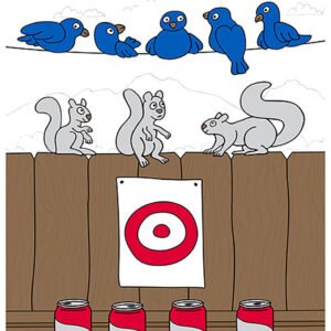 Action Target GSBKYARD100 Entertainment  Animals/Cans/Target Paper Hanging 23" x 35" Multi-Color 100 Per Box