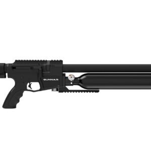 Crosman BPG22S Gunnar Air Rifle Pre-Charged Pneumatic 22 Black Black Receiver Black Adjustable Stock
