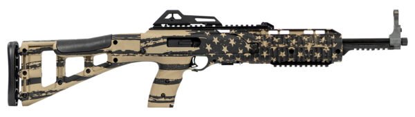 Hi-Point 995TSFLGFDE 995TS Carbine 9mm Luger 16.50" 10+1, FDE American Flag, Skeletonized Stock, Adjustable Sights
