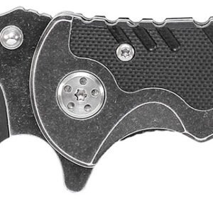 Smith & Wesson Knives SWBG10SCP Border Guard  3.50" Folding Part Serrated Stainless Steel Blade 4.80" Aluminum/G10 Handle Includes Pocket Clip