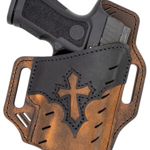 Versacarry UGA4BRN Guardian Arc Angel Edition OWB Size 04 Black/Brown Leather Belt Slide Right Hand
