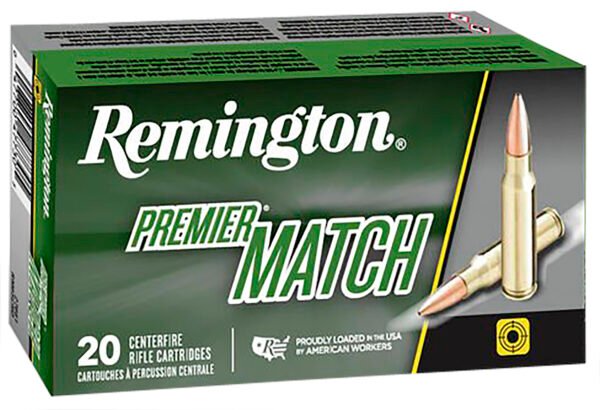 Remington Ammunition 27680 Premier Match 223Rem 69gr Sierra MatchKing BTHP 20 Per Box/10 Case