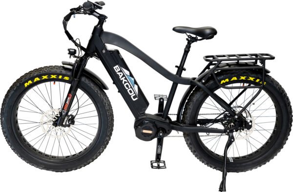 Bakcou E-bikes B-MJ-B-B25 Mule Jager Matte Black 18" w/Stand Over Height of 29.50" Frame, Rohloff E-14 (500/14) Speed Hub Bafang M620 Ultra Motor, 35+ mph Speed