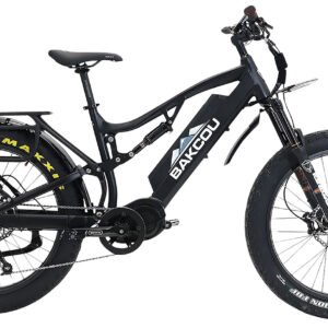 Bakcou E-bikes B-S17-B-B25 Storm 25 Medium Matte Black 17" w/Stand Over Height of 30.50" Frame, Sram 9sp, 40t Front & Sram 11-34t Rear Cassette Bafang M620 Ultra Motor