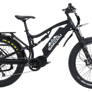 Bakcou E-bikes B-S19-B-B25 Storm 25 Large Matte Black 19" w/Stand Over Height of 30.50" Frame, Sram 9sp, 40t Front & Sram 11-34t Rear Cassette Bafang M620 Ultra Motor