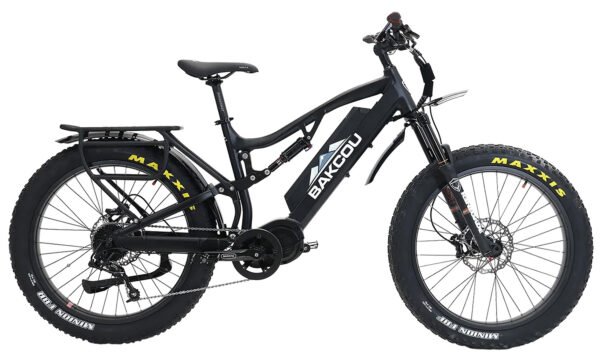 Bakcou E-bikes B-S19-B-B25 Storm 25 Large Matte Black 19" w/Stand Over Height of 30.50" Frame, Sram 9sp, 40t Front & Sram 11-34t Rear Cassette Bafang M620 Ultra Motor