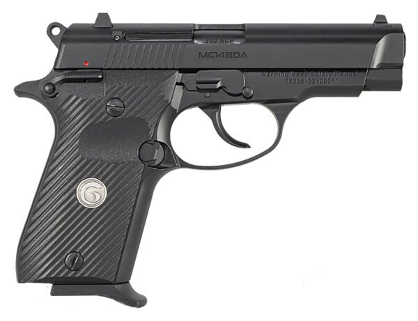EAA GIRSAN 390815 MC14BDA  380 ACP 13+1 3.80" Black Steel Barrel, Black Serrated Steel Slide, Black Aluminum Frame w/Beavertail, Black Polymer Grip