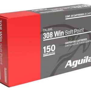 Aguila 8090AG   308Win 150gr InterLock Boat Tail Soft Point 20 Per Box/10 Case