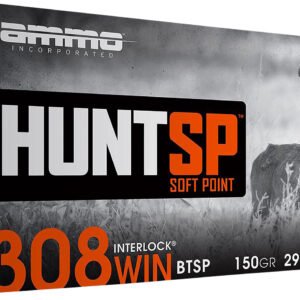 Ammo Inc 308150SPA20 Hunt  308Win 150gr Soft Point 20 Per Box/10 Case