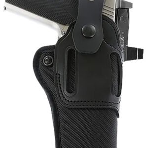 Galco SA95RB Switchback Strongside Crossdraw Belt Black Hybrid Leather-Synthetic Ambidextrous