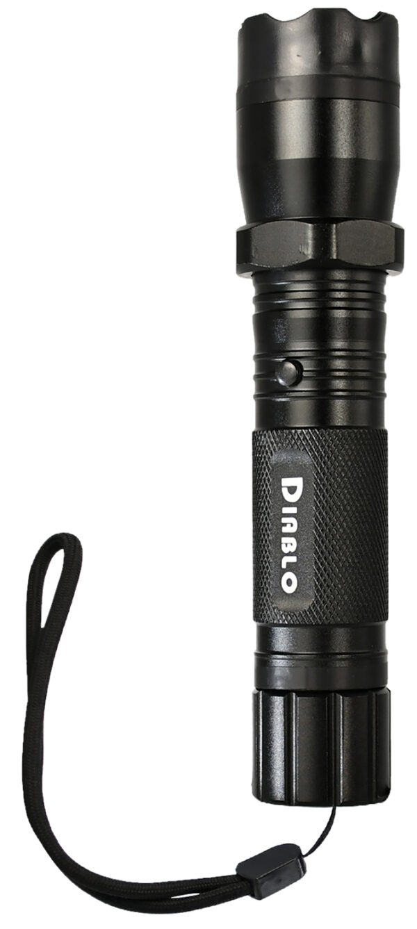 SKYLINE USA INC TLSGGDD Stun Gun Diablo Black Aluminum Features Flashlight