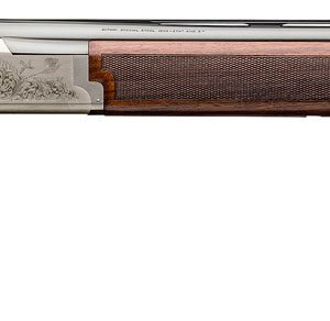 Browning 0182093005 Citori 725 Feather Full Size 12 Gauge Break Open 3" 2rd 26" Blued Over/Under Vent Rib Barrel, Engraved Silver Nitride Aluminum Receiver, Fixed Grade II/III Black Walnut Stock
