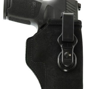 Galco TUC286B Tuck-N-Go 2.0 IWB Black Leather Compatible w/ Glock 26 Gen3-5/27 Gen3-5/Taurus G2C UniClip/Stealth Clip Mount Ambidextrous