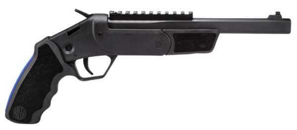 Rossi SSPB9BKKIT Brawler  45 Colt (LC)/410 Gauge 1rd 9", Black, Textured Rubber Grips,  Optics Mount, Include Holster