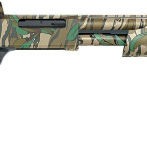 Mossberg 50133 500 Turkey Full Size 410 Gauge Pump 3" 5+1 20" Mossy Oak Greenleaf Vent Rib Barrel & Optics Cut Steel Receiver, Mossy Oak Greenleaf Synthetic Stock, Holosun 407K Red Dot
