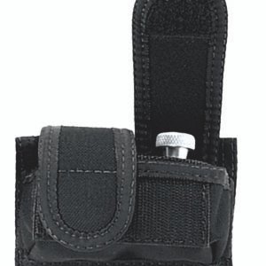 Uncle Mike's 88281 Universal SpeedLoader Mag Pouch Double Black Kodra Nylon Hook & Loop 38 Cal 45 Cal Belts 2.25" Wide