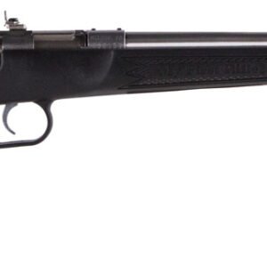Crickett KSA2295 Youth  22 WMR 1rd 16.12" Blued Barrel & Receiver, Fixed Front/Adjustable Rear Peep Sights, Black Synthetic Stock w/11.5" LOP, Rebounding Firing Pin Safety